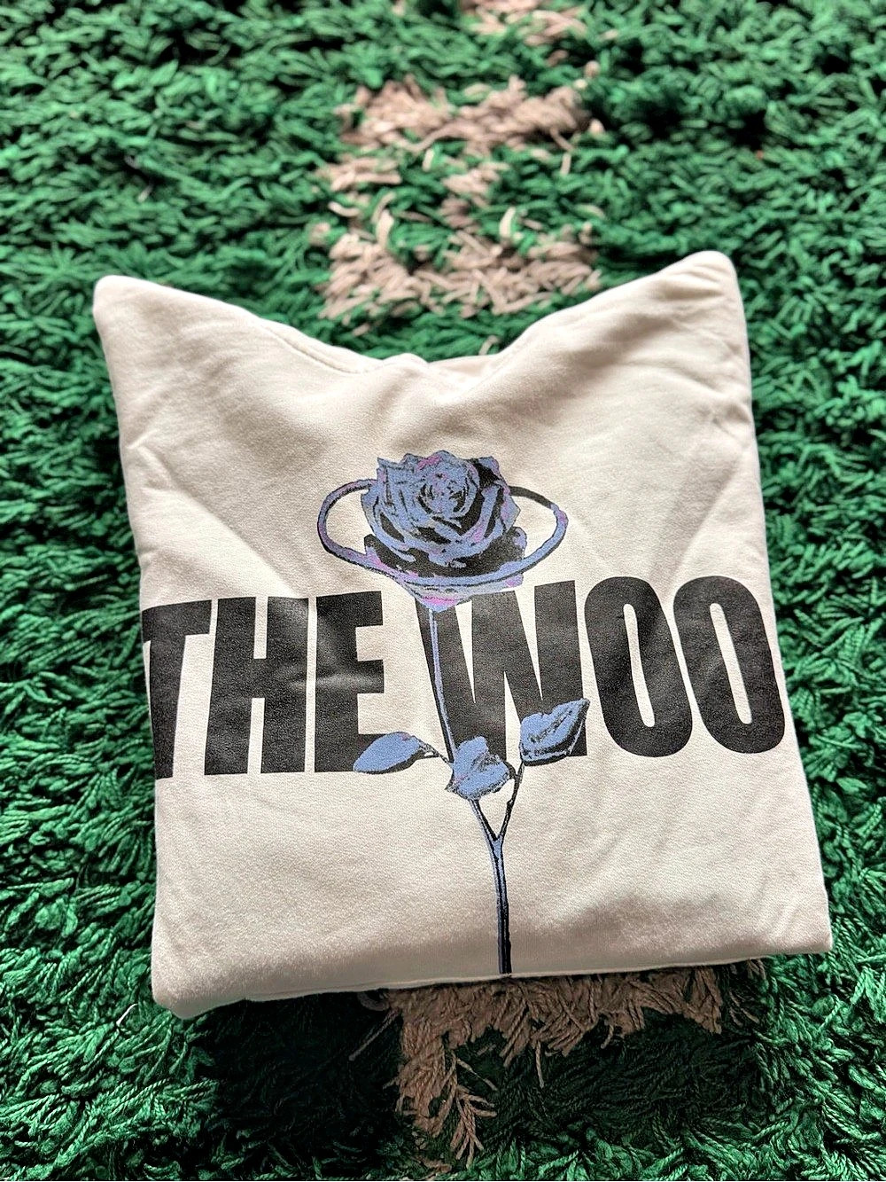 Vlone Pop Smoke x Vlone The Woo Hoodie White The Woo Hoodie Cream ( fits a mediu